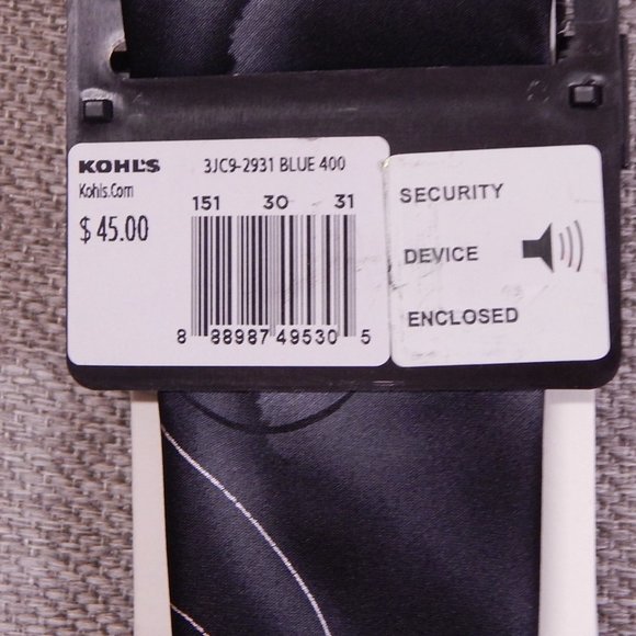 JERRY J. GARCIA Neck Tie == NWT == Blue Tidal Wave Design == 60" Regular Length - Picture 5 of 6